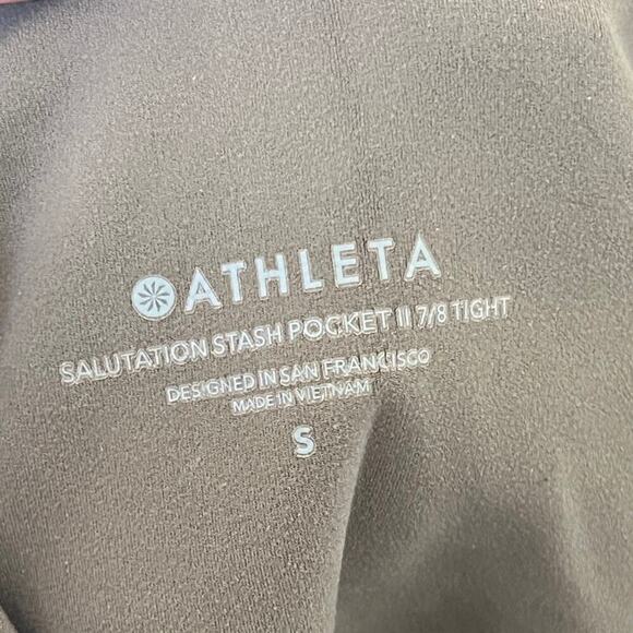 Athleta all in tights arbor olive pockets womens size small leggings - Picture 6 of 6
